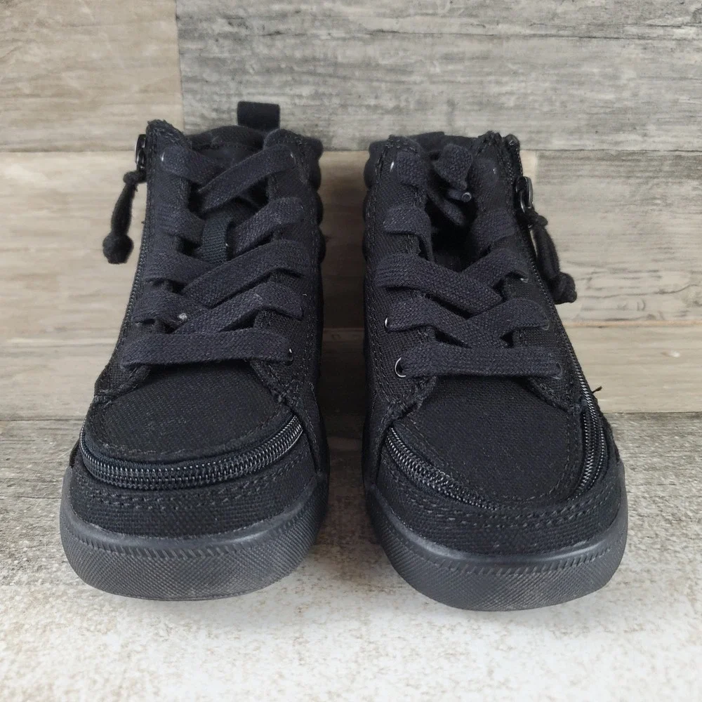 Billy Footwear Classic D|R High Top Kids Shoes 12 M Black Wraparound Zipper